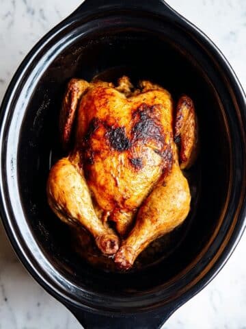 Easy Slow Cooker Whole Chicken (Rotisserie Dupe!) Recipe