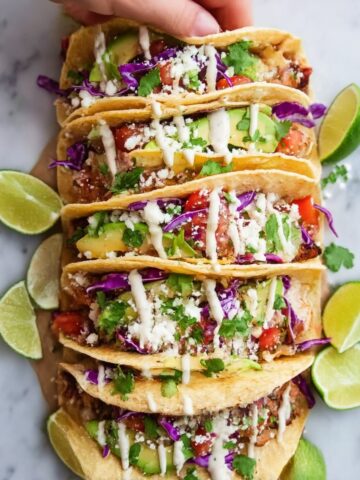 Fish Tacos with Spicy Lime Taco Sauce Recipe
