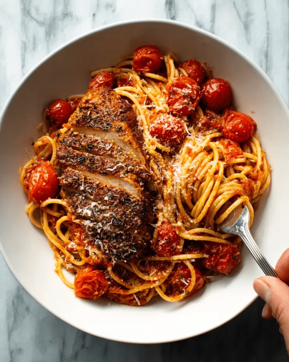 Garlic Tomato Chicken with Mozzarella Recipe
