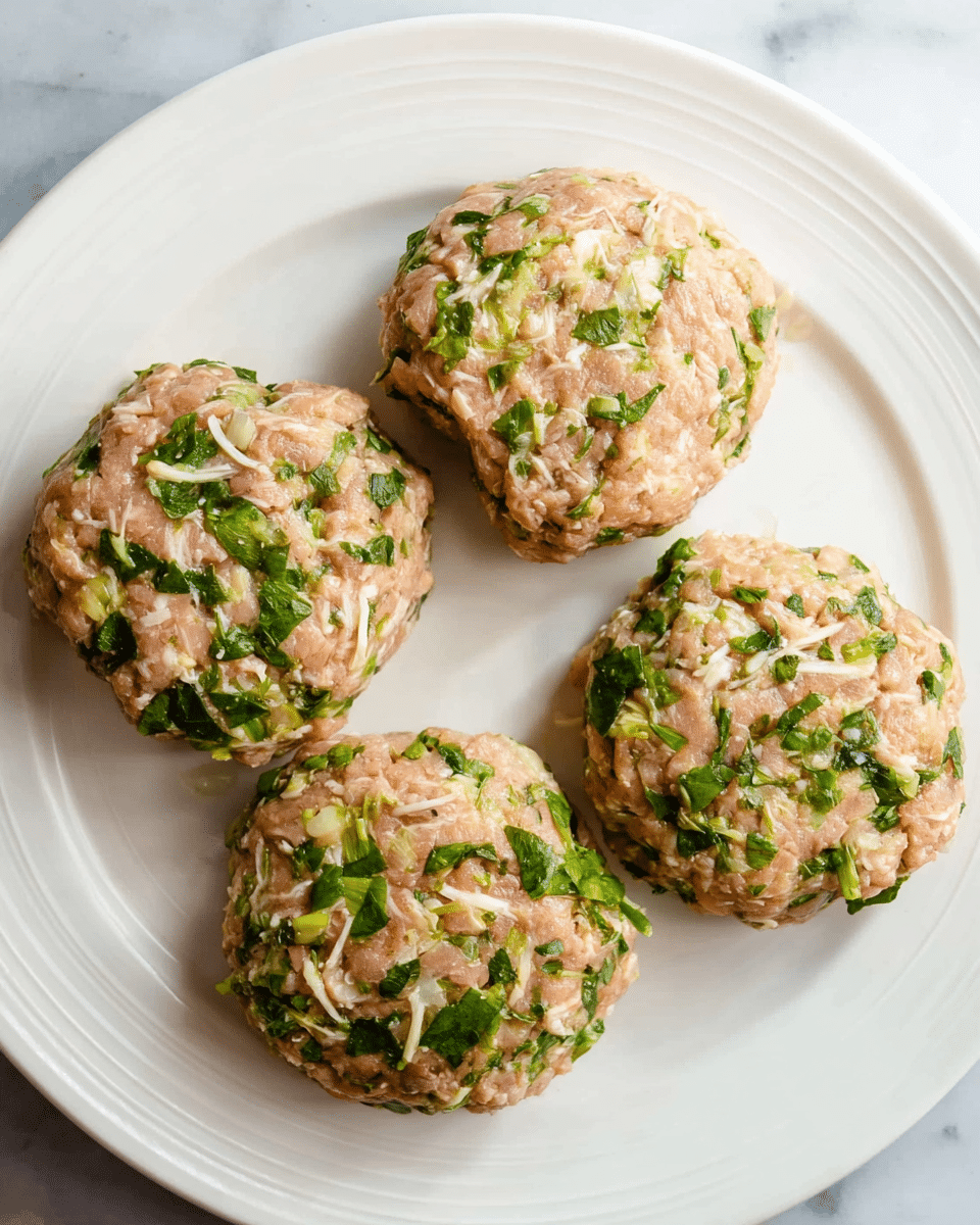 White Cheddar and Spinach Chicken Burgers Recipe
