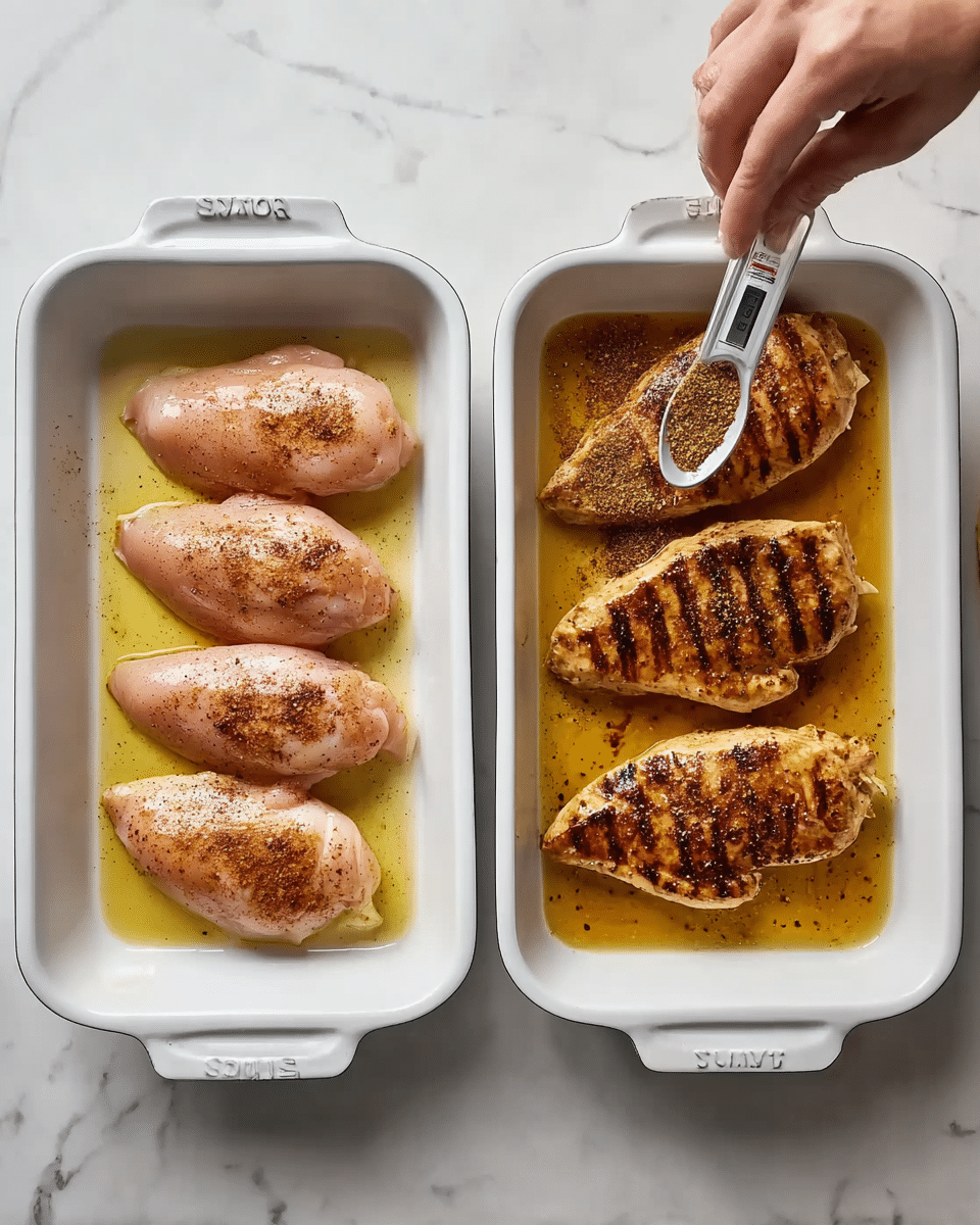 Oven-Baked Chicken Breasts with Garlic Paprika Seasoning Recipe