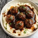 Crockpot Salisbury Steak Meatballs Recipe