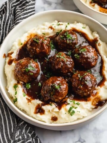 Crockpot Salisbury Steak Meatballs Recipe