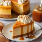 Pumpkin Cheesecake with Butterscotch Sauce Recipe
