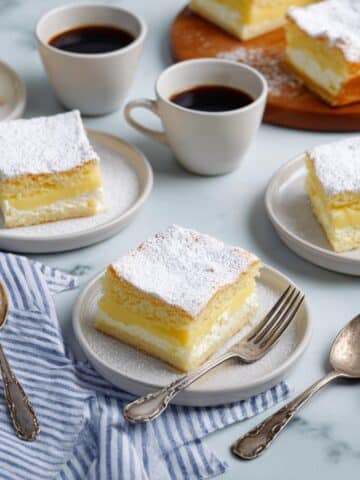 Custard Lemon Fluff Cake Recipe