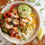 Shrimp Fajita Bowls With Chipotle Sauce Recipe