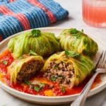 Stuffed Cabbage Rolls with Tomato Soup Recipe