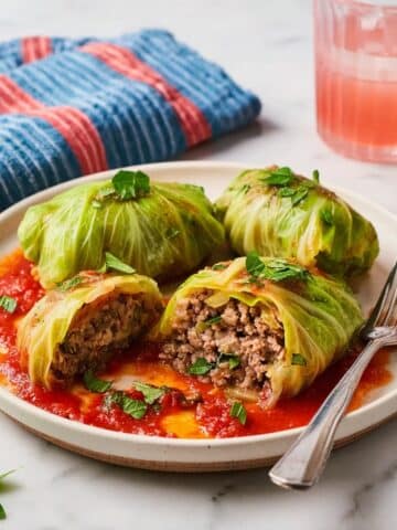 Stuffed Cabbage Rolls with Tomato Soup Recipe