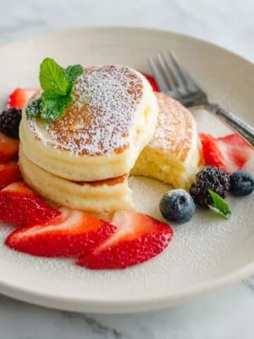 Fluffy Japanese Soufflé Pancakes Recipe