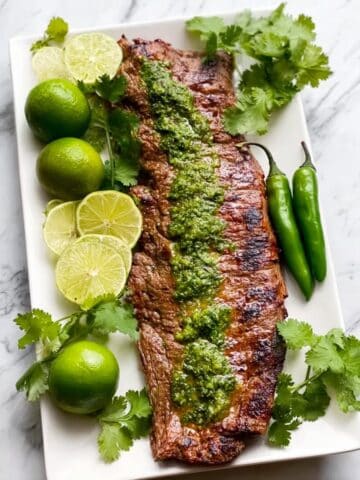 Cilantro Lime Flank Steak Recipe