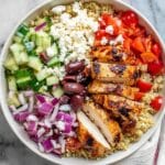 Greek Chicken Quinoa Bowl with Feta and Kalamata Olives Recipe