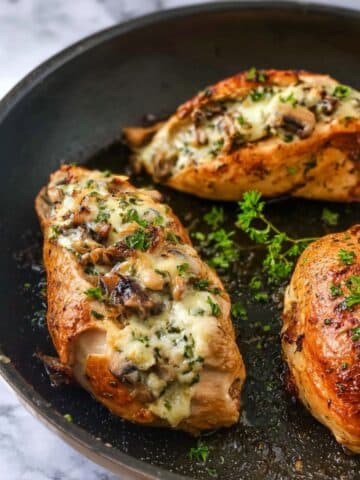 Mushroom and Herb Cream Cheese Stuffed Chicken Breasts Recipe