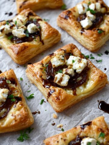 Caramelized Onion & Goat Cheese Tarts Recipe