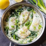 Creamy Lemon Garlic Cod Recipe