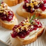 Cranberry Brie Crostini with Spiced Cranberry Chutney Recipe