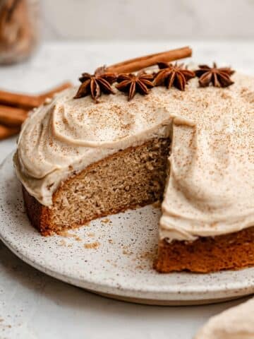Chai Spice Cake with Brown Sugar Cream Cheese Frosting Recipe