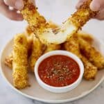 Air Fryer Mozzarella Sticks Recipe