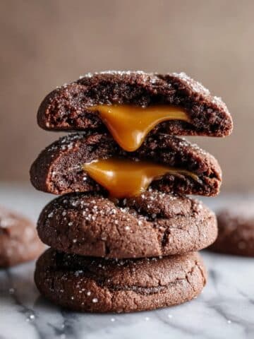 Salted Caramel Stuffed Chocolate Snickerdoodles Recipe