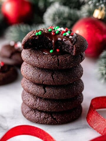 Chocolate Thumbprint Cookies with Chocolate Ganache Recipe