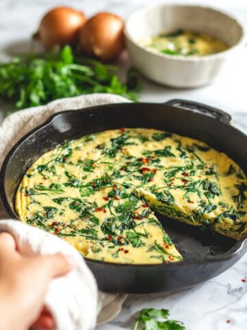 Crustless Spinach Quiche (Gluten-Free, Dairy-Free) Recipe