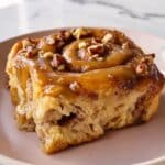 Sticky Bun Casserole with Pecan Caramel Glaze Recipe