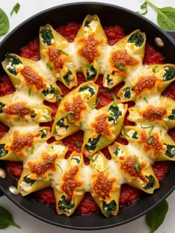 Easy Spinach & Ricotta Stuffed Shells Recipe