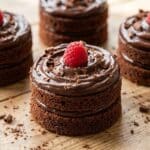 Chocolate Mini Cakes with Fudge Frosting Recipe