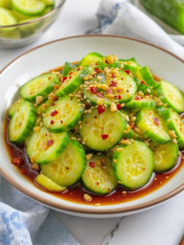 Easy & Quick Spicy Asian Cucumber Salad Recipe