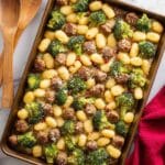 Sheet Pan Gnocchi with Sausage and Broccoli Recipe