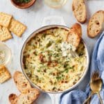 Creamy Spinach Artichoke Dip with Cauliflower and Cheddar Recipe