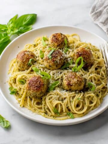 Chicken Pesto Meatballs Recipe
