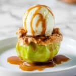 Air Fryer Baked Apples with Lattice Pie Crust Recipe