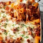 Baked Rigatoni with Italian Sausage and Beef Recipe
