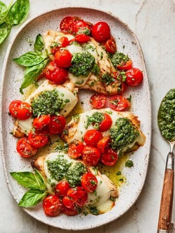 Pesto Chicken Bruschetta Recipe