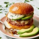 Salmon Burgers with Old Bay Mayonnaise and Avocado Recipe