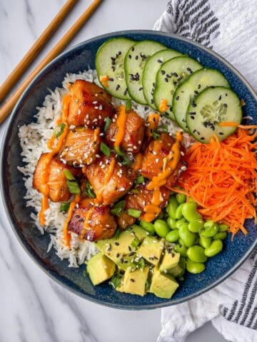 Salmon Bowl: Quick and Healthy Dinner in 20 Minutes Recipe