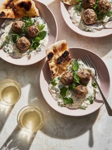 Greek Lamb Meatballs with Feta Tzatziki Recipe