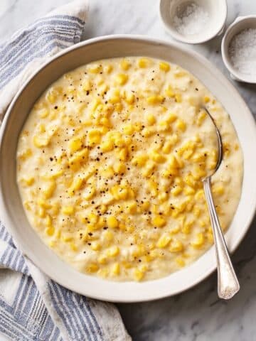 Creamed Corn with Parmesan Recipe
