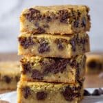 Banana Chocolate Chip Blondie Bars Recipe