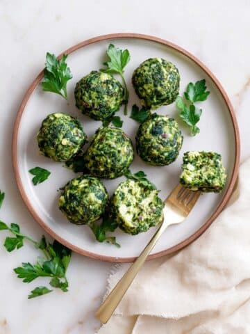 Healthy Spinach Chicken Meatballs Recipe