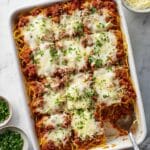 Cheesy Baked Spaghetti with Ground Beef Recipe