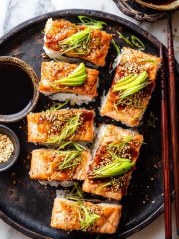 Easy Spicy Salmon Sushi Stacks Recipe
