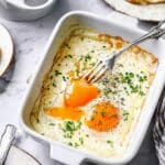 Shirred Eggs with Cream, Cheese, and Chives Recipe