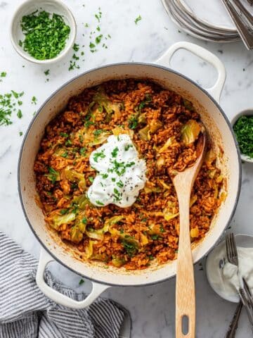 Cabbage Ground Beef and Rice Casserole Recipe