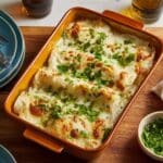 Creamy Green Chile Chicken Enchiladas Recipe