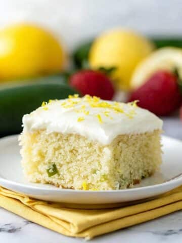 Lemon Zucchini Cake with Cream Cheese Frosting Recipe