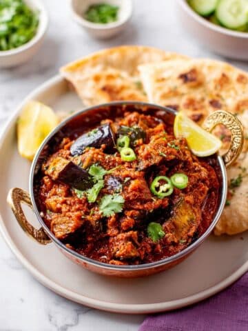 Quick & Easy Brinjal Bhaji Recipe
