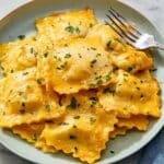 Lobster Ravioli Bake with Creamy Lobster Bisque and Cheese Recipe
