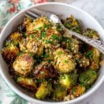 Parmesan Crusted Brussels Sprouts Recipe