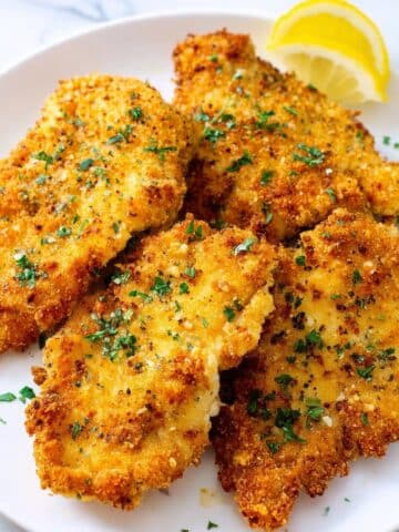 Air Fryer Chicken Schnitzel with Panko Breading Recipe